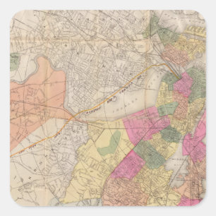 Boston 2 square sticker