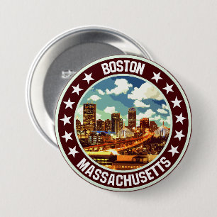 Boston 3 inch round button
