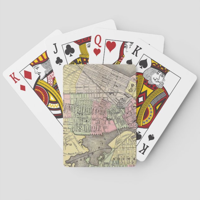 Boston 3 playing cards (Back)