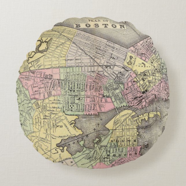 Boston 3 round pillow (Front)
