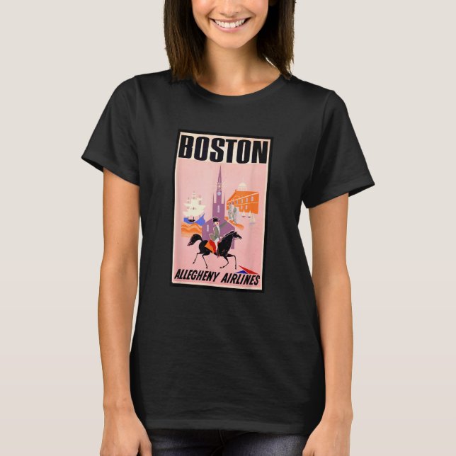 Boston American History Paul Revere Massachusetts  T-Shirt (Front)