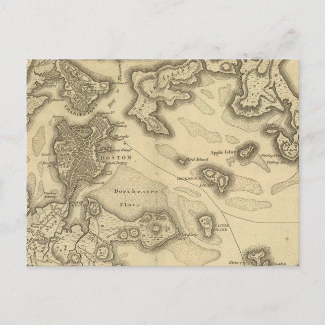 Boston and Its Environs Postcard (Front)