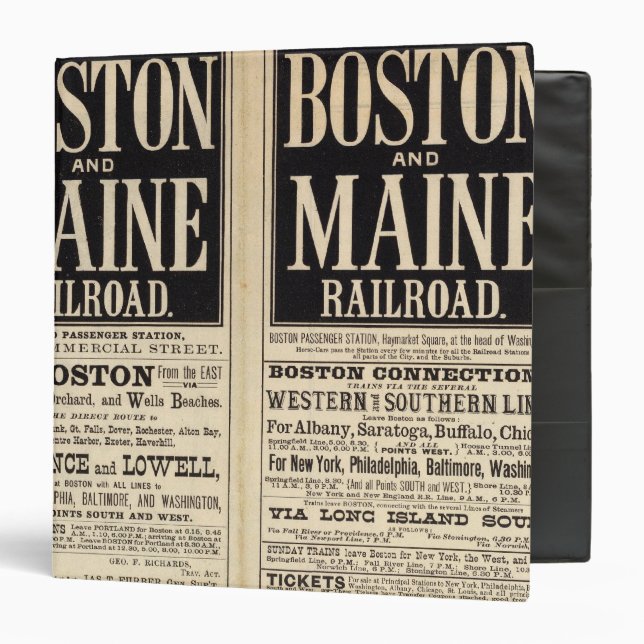 Boston and Maine Railroad Binder (Front/Inside)