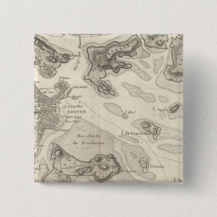 Boston and Surrounding Area 2 Inch Square Button