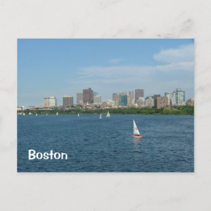 Boston and the Charles River Postcard