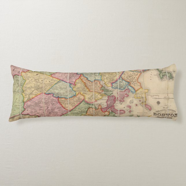 Boston and vicinity body pillow (Front)