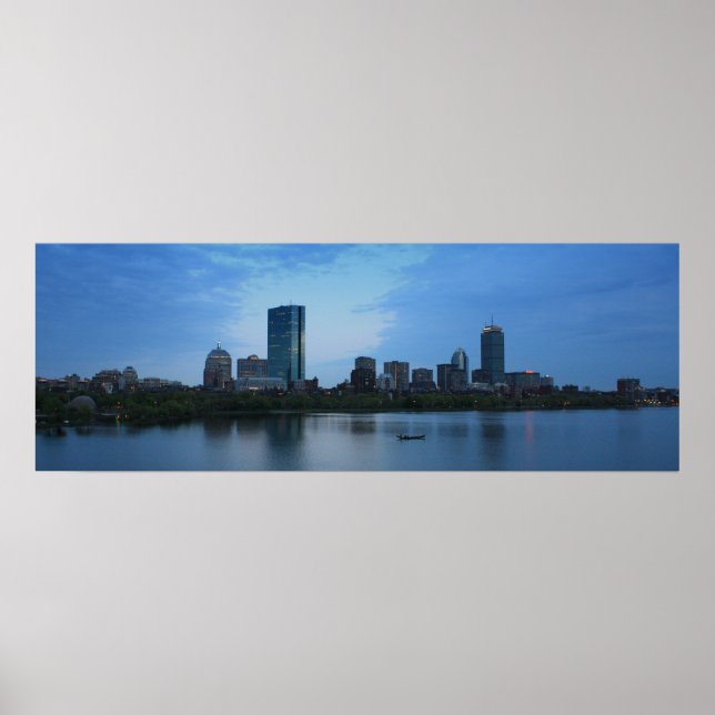 Boston At Dusk Poster (Front)