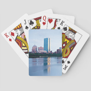 Boston Back bay across Charles River Playing Cards