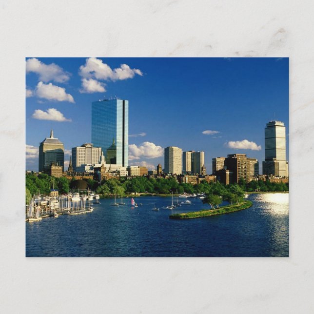 Boston Back Bay Area Postcard (Front)