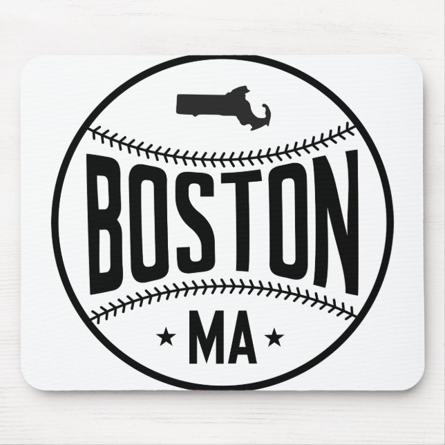 Boston Baseball Themed Mouse Pad (Front)