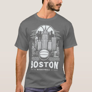 Boston Basketball Fan Art T-Shirt