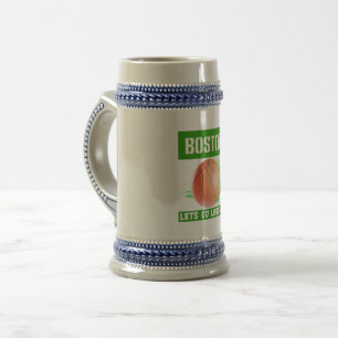 Boston Basketball Legends Beer Stein