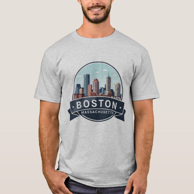 Boston Beacon Hill Travel T-Shirt (Front)
