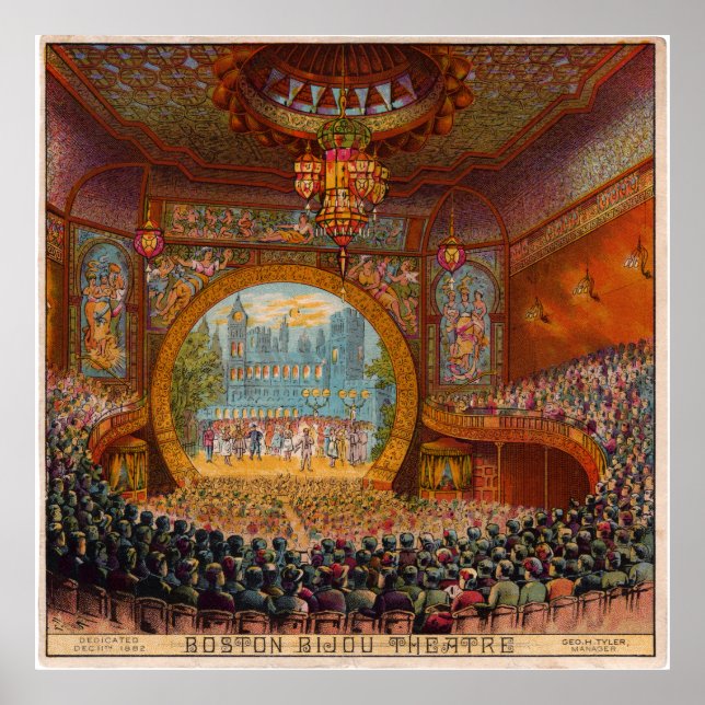 Boston Bijou Theatre Extra Grand Poster (Devant)