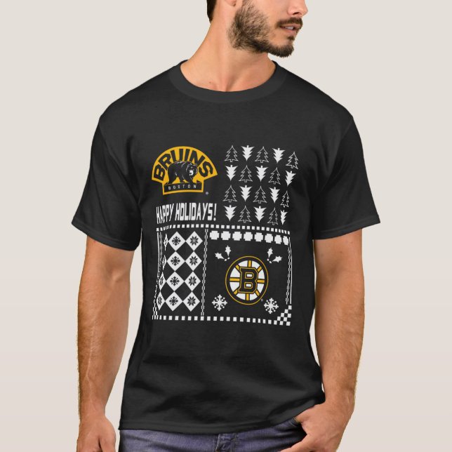 Boston Bruins Ugly Christmas Holiday Sweater  (Front)