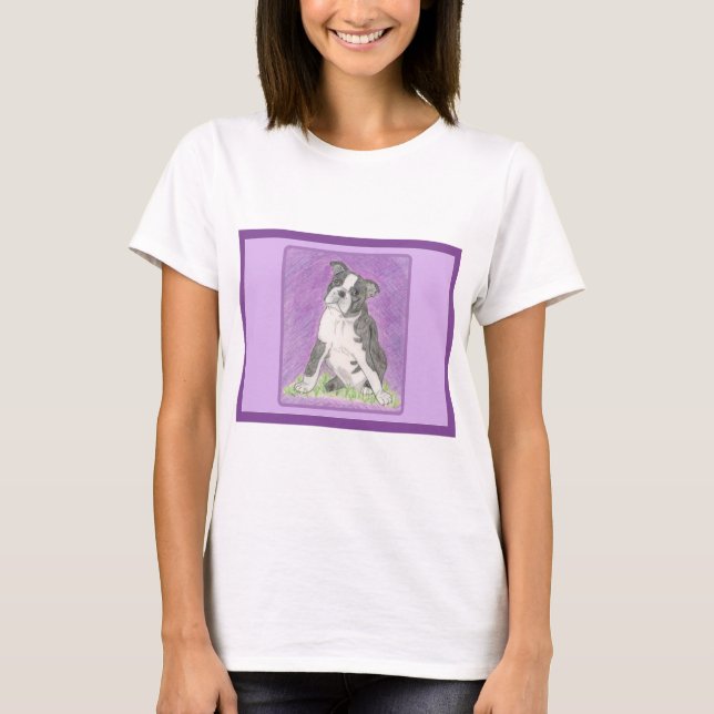 Boston Bull Terrier T-Shirt (Front)