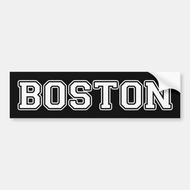 Boston Bumper Sticker (Front)