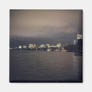 Boston by Night Magnet