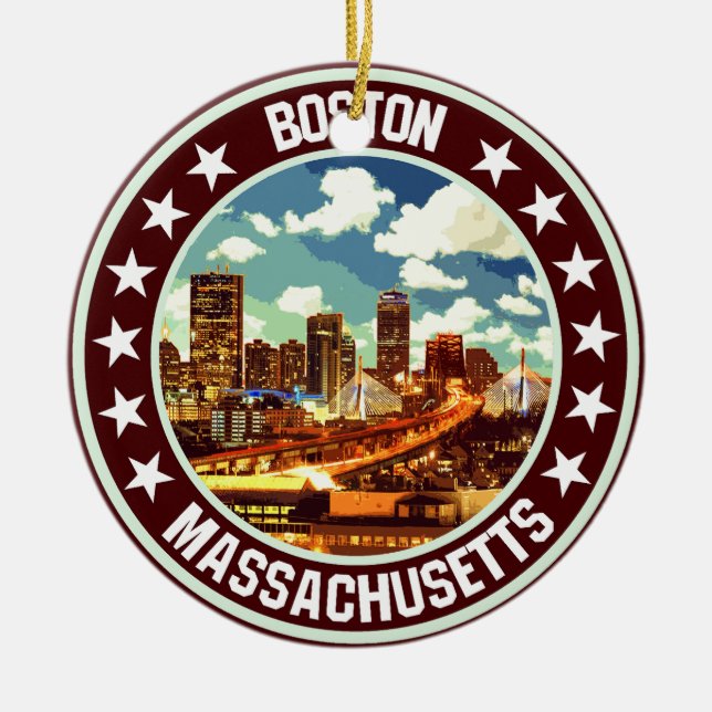 Boston                                             ceramic ornament (Front)