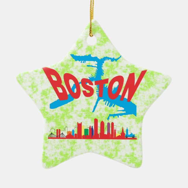 Boston Ceramic Ornament (Front)