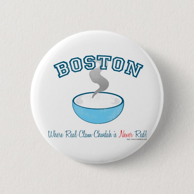 Boston Chowder War 2 Inch Round Button (Front)