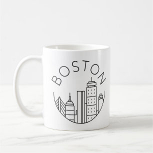 Boston City Skyline, boston ma skyline Coffee Mug