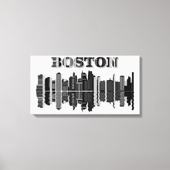 Boston Cityscape Canvas Print (Front)