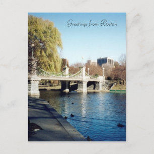 boston common bridge postcard