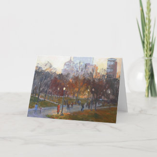 "Boston Common" Greeting Card