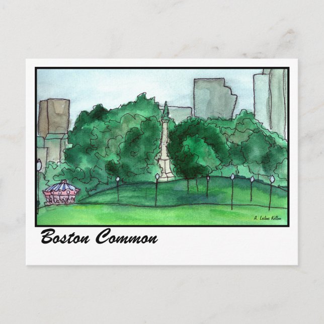 Boston Common Postcard (Front)