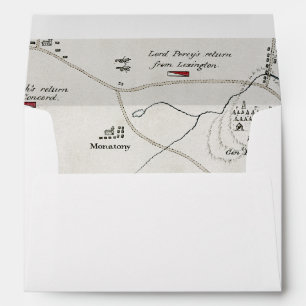 BOSTON-CONCORD MAP, 1775 ENVELOPES