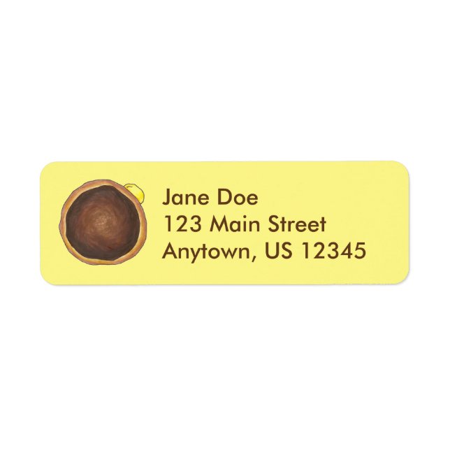 Boston Cream Doughnut Doughnut Labels (Front)