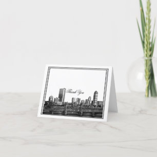 Boston Destination Wedding Thank You Card