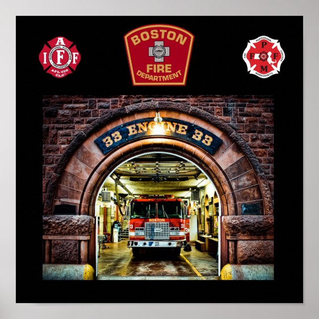 Boston Fire Engine-33 Print (Front)