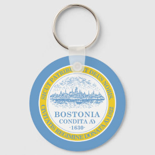 Boston Flag Keychain