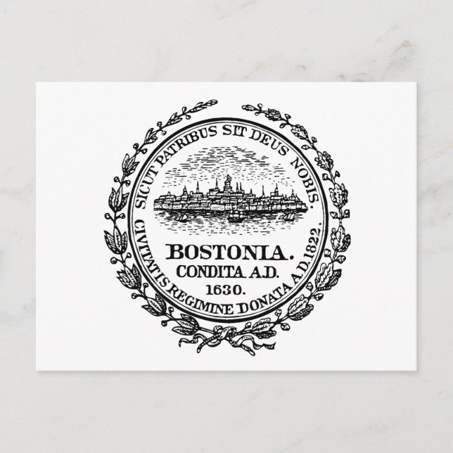 Boston Flag Postcard (Front)