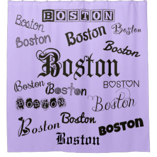 Boston Fonts on Lavender
