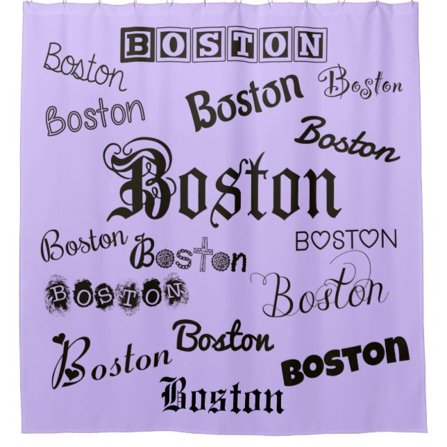 Boston Fonts on Lavender (Front)