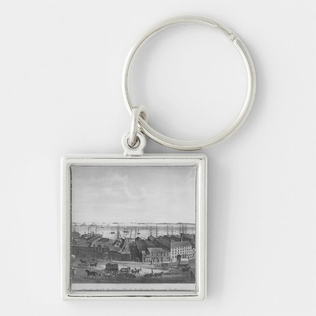 Boston Harbour, 1854 Keychain (Front)