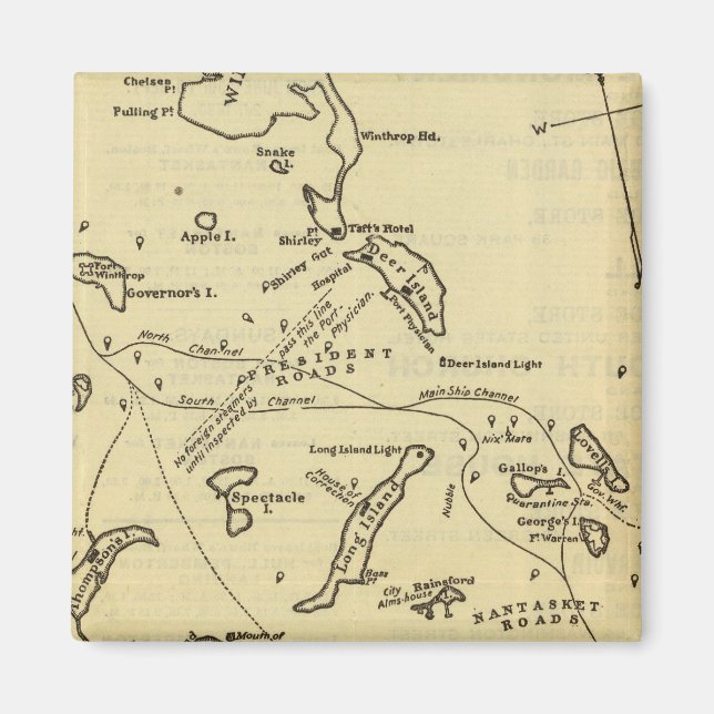 Boston Harbour 2 Magnet (Front)