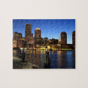 Boston Harbour and skyline.  Boston is one of the  Jigsaw Puzzle