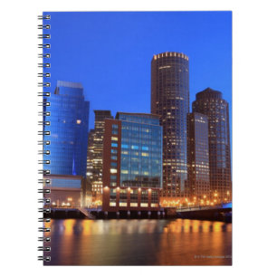 Boston Harbour and skyline. Boston is one of the Notebook