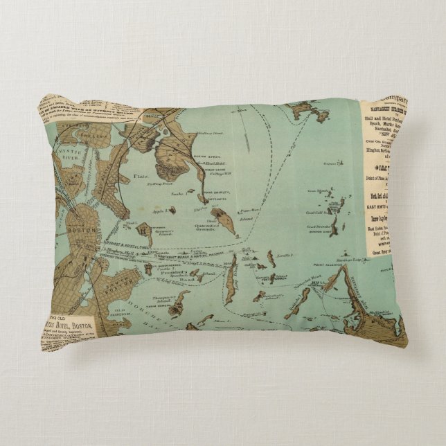 Boston Harbour Decorative Pillow (Front)