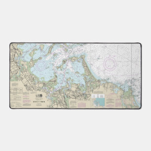 Boston Harbour Nautical Chart 13270 Desk Mat
