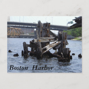 Boston Harbour Postcard