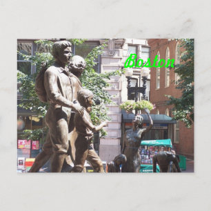 Boston Irish Famine Memorial Postcard