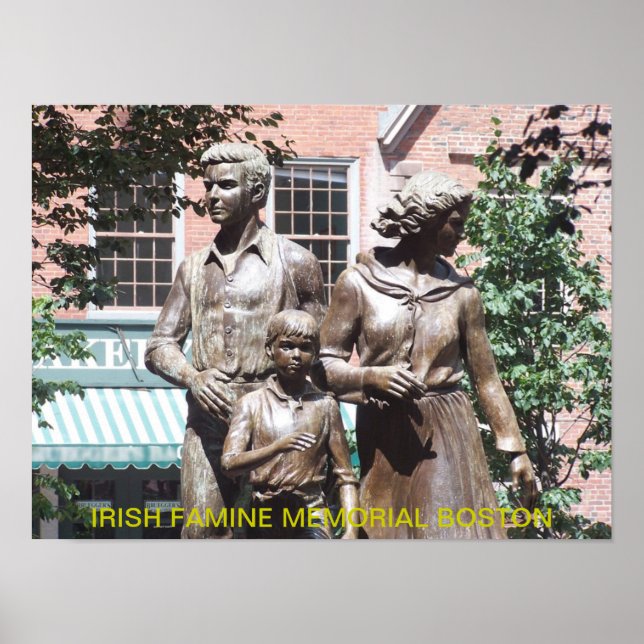 Boston Irish Famine Memorial Poster (Front)