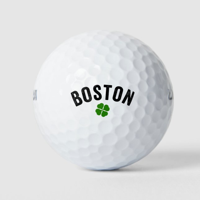 Boston Irish Shamrock Golf Balls (Front)