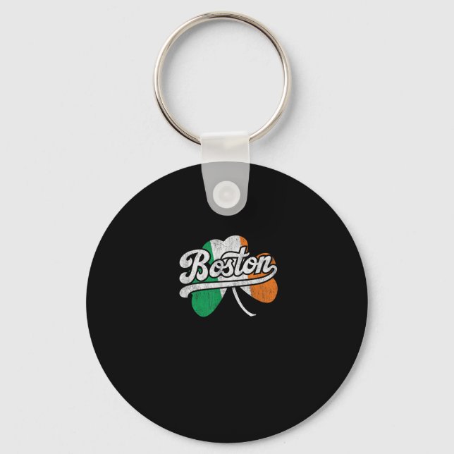 Boston Irish T-Shirt T-Shirt Keychain (Front)