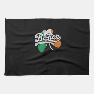 Boston Irish T-Shirt T-Shirt Kitchen Towel